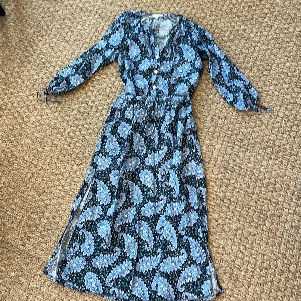 J.Crew Collection Blue Floral Women's Skirt and Top Set